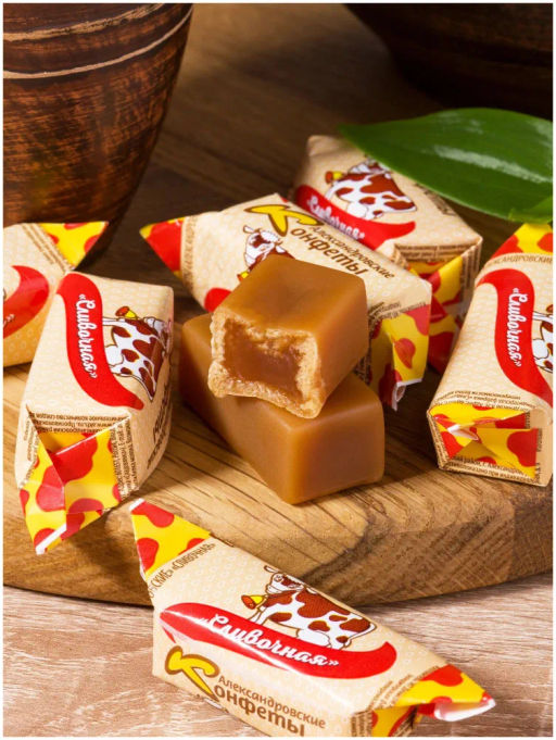 Коровка Александровская СЛИВОЧНАЯ конфеты вес 1000 г (Сладовянка)