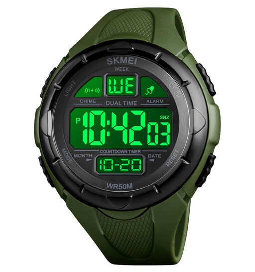 Часы наручные Skmei мужские электронные спортивные 1656green