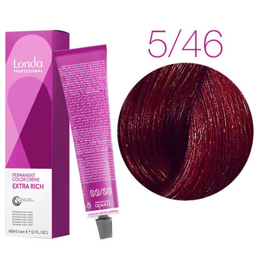 Стойкая краска 5/46 светлый шатен медно-фиолетовый LondaColor