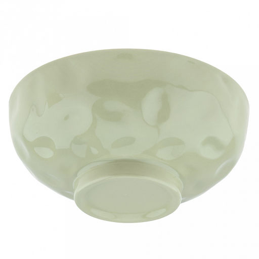 Бульонница керамическая "Семейная" 0,7л, д15,3см, h8,3см, с ручкой, с крышкой - светло-зеленый, общая h13см, рифленый борт, форма "мисосупница", светло-желтый, в коробке (Китай)