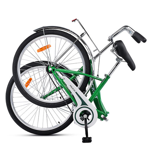 Велосипед 24" Rocket City Fold 24, цвет зеленый, размер 16"