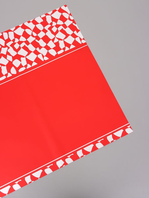 Цена за 20 шт. Пленка флористическая для цветов, красная, 57×57 см