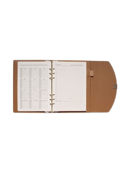 Органайзер на кольцах, A5, с клапаном, 80 листов, в линейку, искусственная кожа, бирюзовый - Simaland фото 10