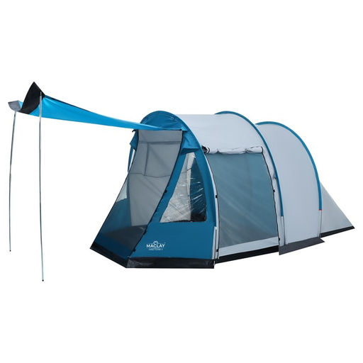 Палатка кемпинговая Maclay FAMILY TUNNEL 3, р. 180+200х210х170 см, 3-местная  фото 2