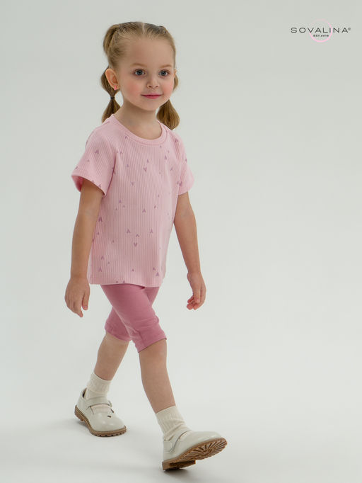 Костюм Актив лиловые сердечки-сухая роза - Sovalina фото 18