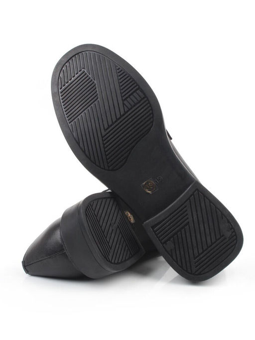 06-DYL122-1 BLACK Туфли женские (натуральная кожа)