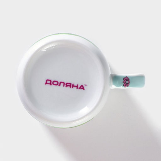 Кружка Доляна «Единорожка», 230 мл, керамика, белая