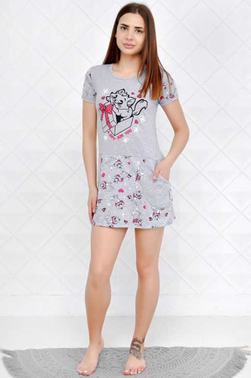 Арт. 8901 Туника женская 38-44 (4 шт) Цвет:ассорти - Калинка фото 2