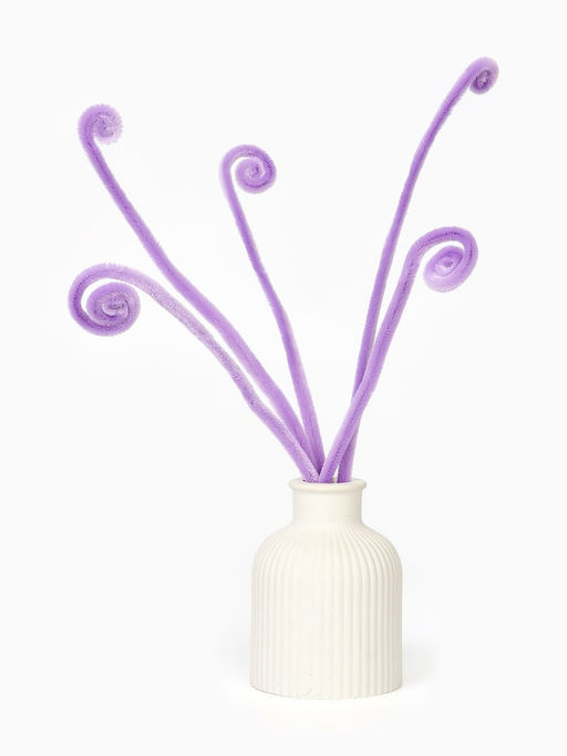 Синельная проволока, набор 100 шт, размер 1 шт 30х0,8 см, цвет сиреневый