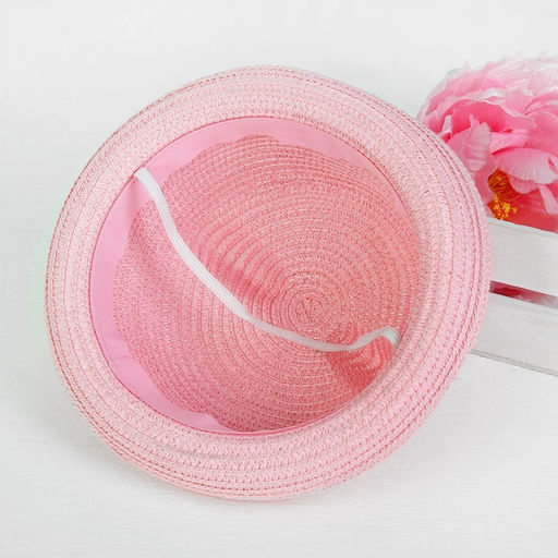 Панама детская «Киса», розовая, р-р 50 - 52, 2-5 лет