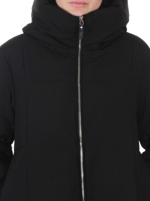 9917 BLACK Пальто зимнее женское (150 гр. холлофайбер)