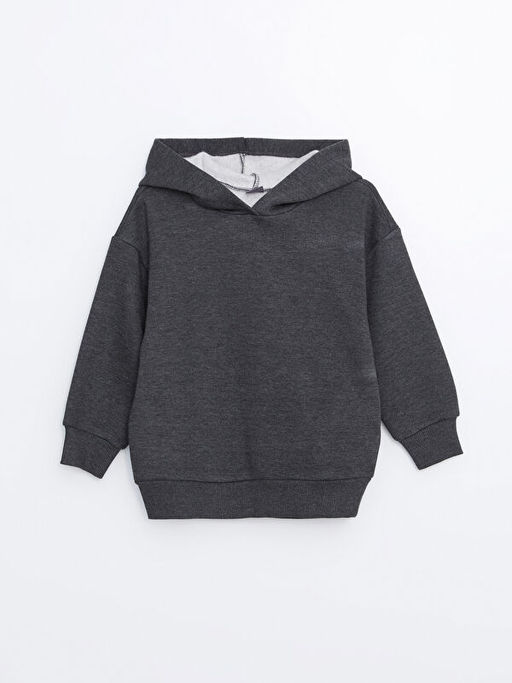 Kap??onlu K?z ?ocuk Kal?n Sweatshirt