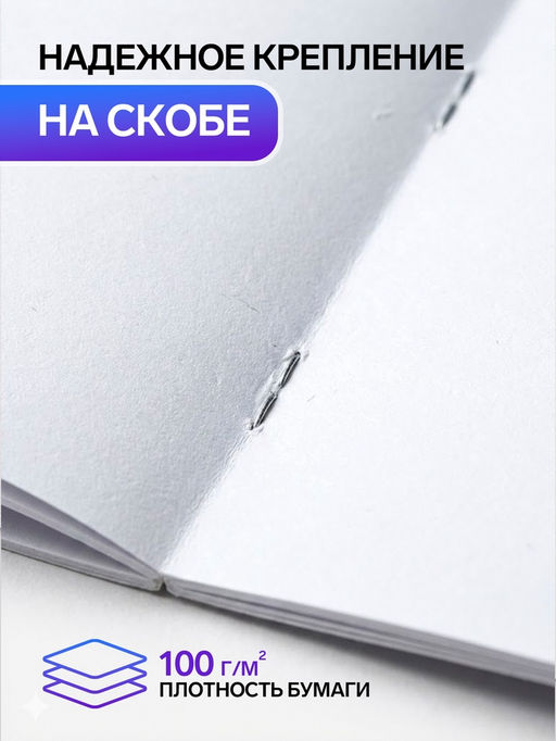 Цена за 5 шт. Альбом для рисования Calligrata А4, 20 листов, на скрепке, МИКС