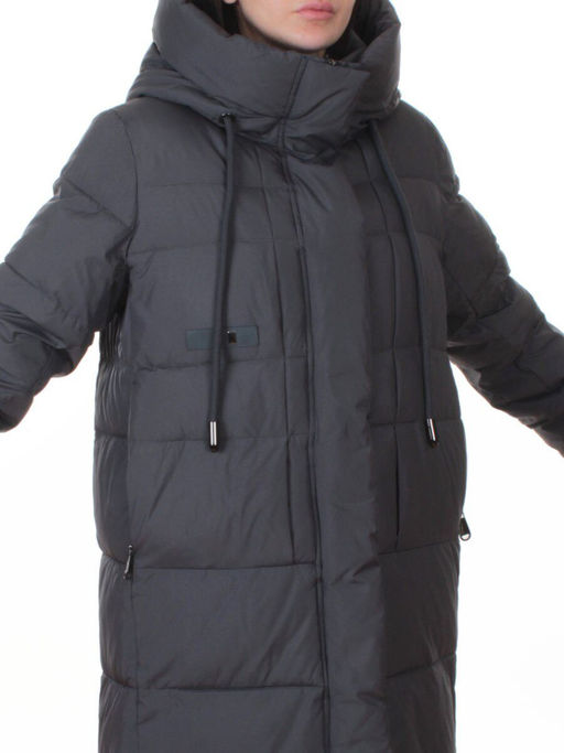 8818 DK. GRAY Пальто зимнее женское (200 гр. холлофайбер)