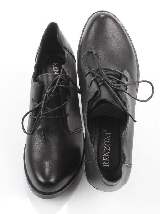 06-DHL105-D1 BLACK Туфли женские (натуральная кожа)