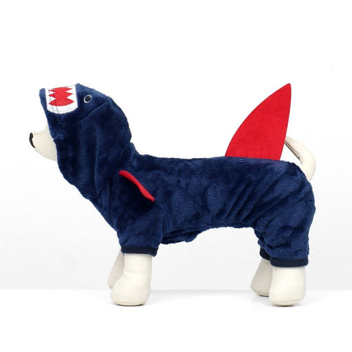 Комбинезон Акула с капюшоном, размер XS (ДС 20 см, ОГ 30 см, ОШ 20 см), синий - Simaland фото 14