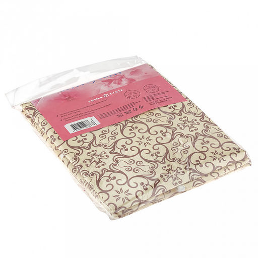 Чехол для гладильной доски хлопчатобумажный 125х47см, прокладка из поролона, прочная сцепка слоев, эластичный шнур для утяжки чехла, размер доски 120х42см (Россия) - Домашняя мода фото 4