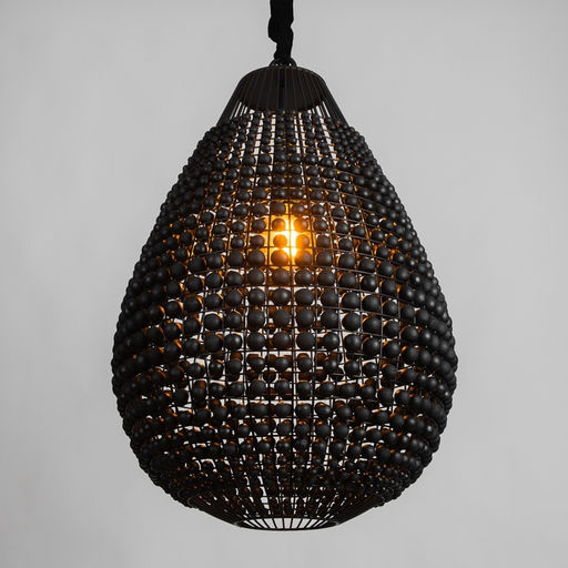 Светильник потолочный «Брут», 1×40 Вт, Е27, 50×50×80 см, чёрный
