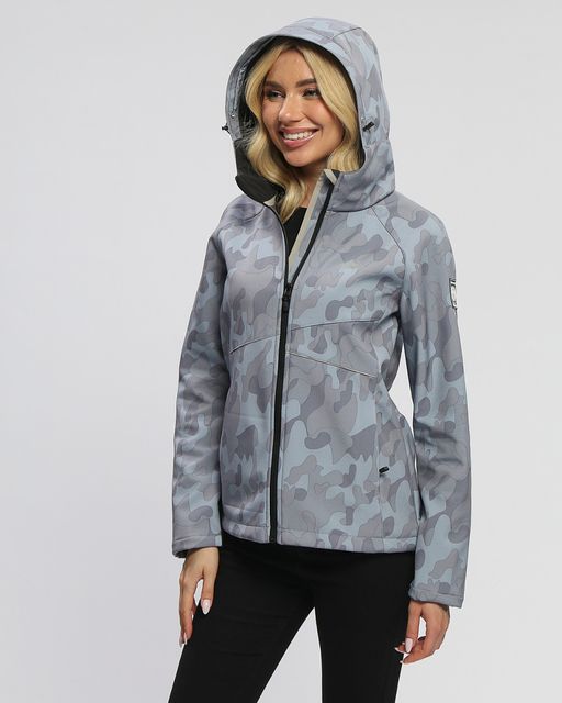 Ветровка MTFORCE женская softshell серого цвета 2207-1Sr  фото 2