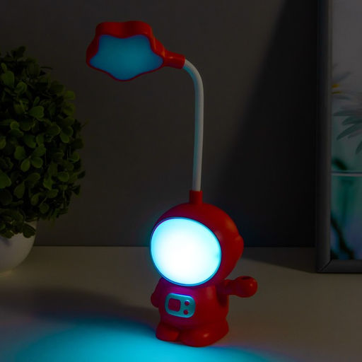 Настольная лампа «Астронавт» МИКС LED 3 Вт USB АКБ 9×7×21 см RISALUX