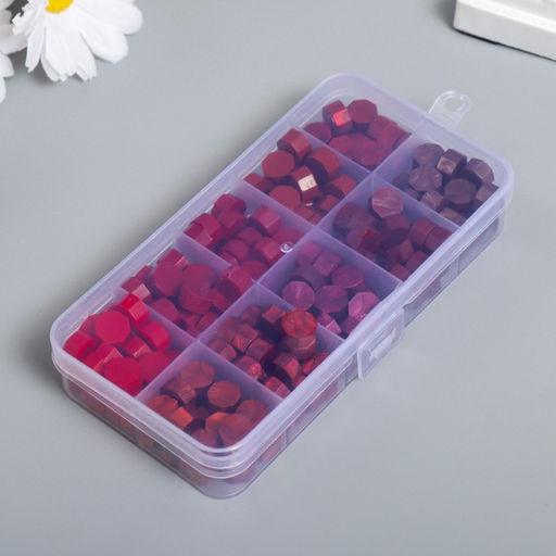 Набор сургуча «Оттенки красного», матовый, перламутр, 10 цветов, 12.7×6.5×2 см