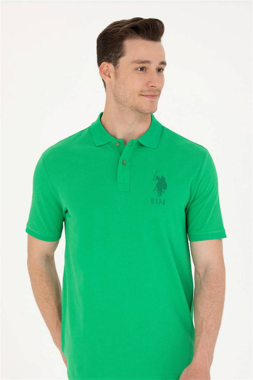 U. S. Polo Assn Мужская футболка Apple Green с воротником-поло - U.s. polo assn фото 10