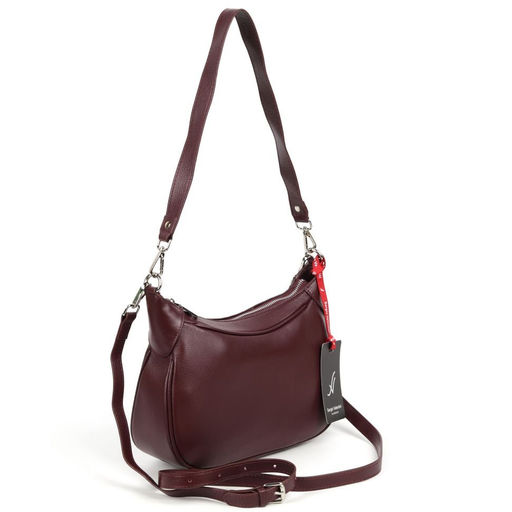 Женская кожаная сумка Sergio Valentini SV-8121 ВайнРед