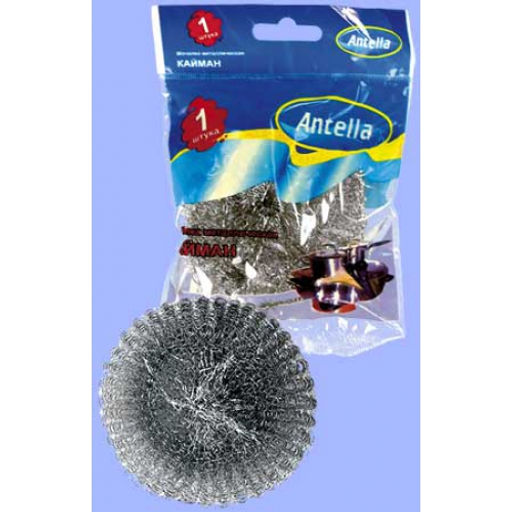Мочалка для посуды металл. КАЙМАН Антелла, арт. 3778