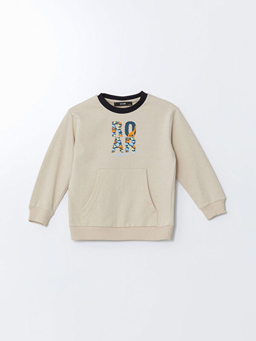 Bisiklet Yaka Bask?l? Erkek Bebek E?ofman Tak?m