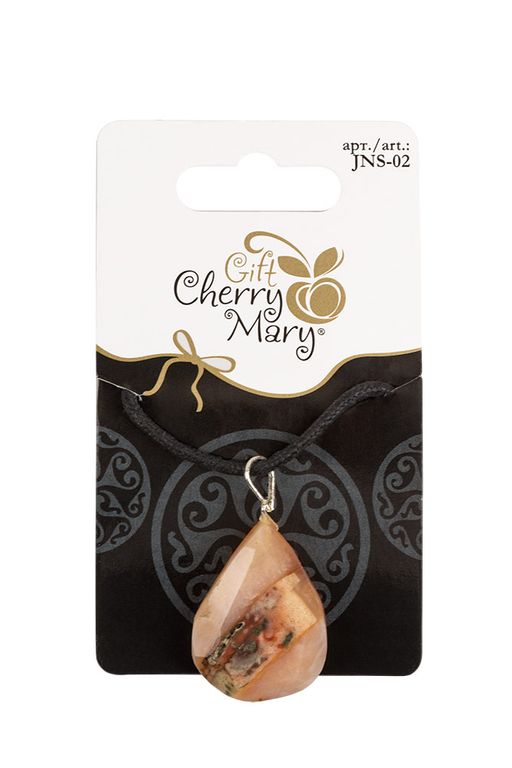 CHERRY MARY JNS-02 Подвеска из натурального камня 5 х 1 шт СК/Распродажа №04 красная яшма  фото 4