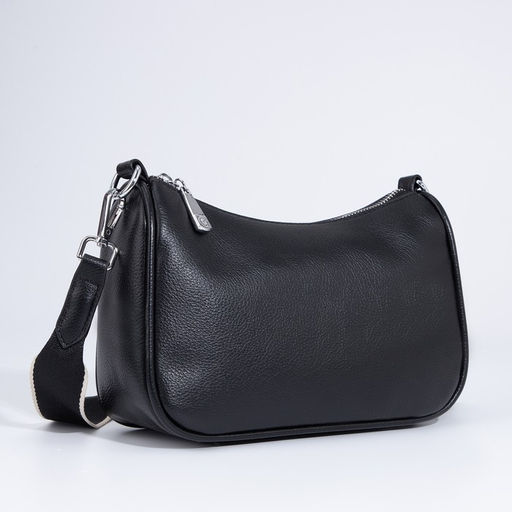 Сумка-багет на молнии, с кошельком, цвет чёрный - Simaland фото 3