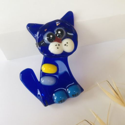 Брошь Грустный кот - Стрекоза фото 3