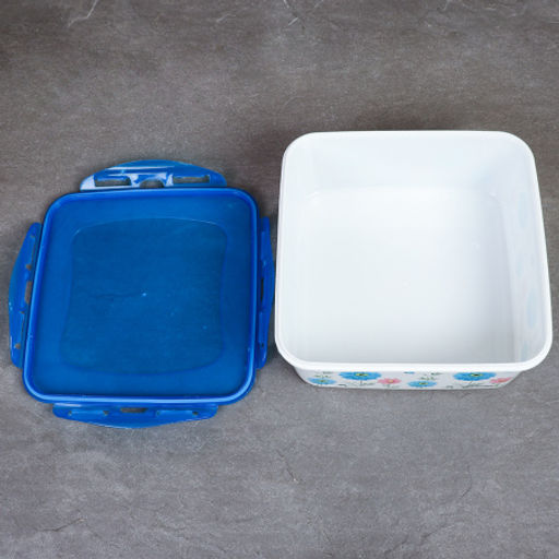 Салатник 4 штуки квадратный с крышками / 133 /уп 48/ 350, 800, 1300, 2100 мл - Галеонтрейд фото 10