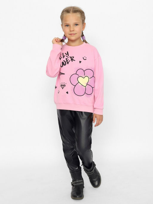 CRB wear/CWKG 63727-27-389 Джемпер для девочки,розовый/Ex.Cherubino  фото 4