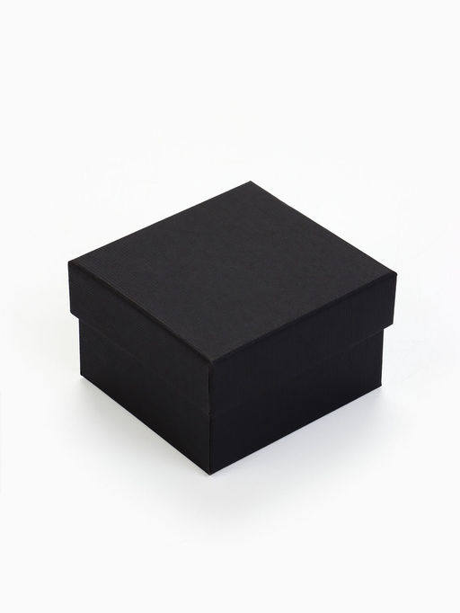 Цена за 2 шт. Коробочка подарочная для часов, 9×8.5×5 см, вставка чёрная, чёрная