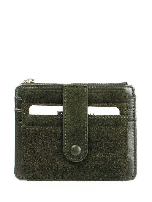 LACCOMA кредитница LA-6525-Z-темно-зеленый натуральная замша