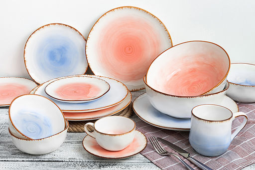 Кружка 360 мл 13*9*9 см Кантри небесно-голубая - Elan gallery фото 8