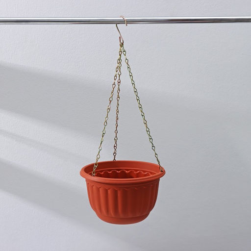 Кашпо для цветов подвесное с дренажной сеткой «Веста», 2 л, пластик, коричневое