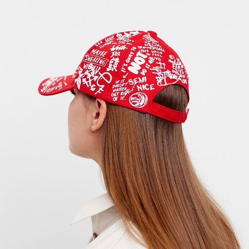 Кепка MINAKU с надписями, красный, размер 58