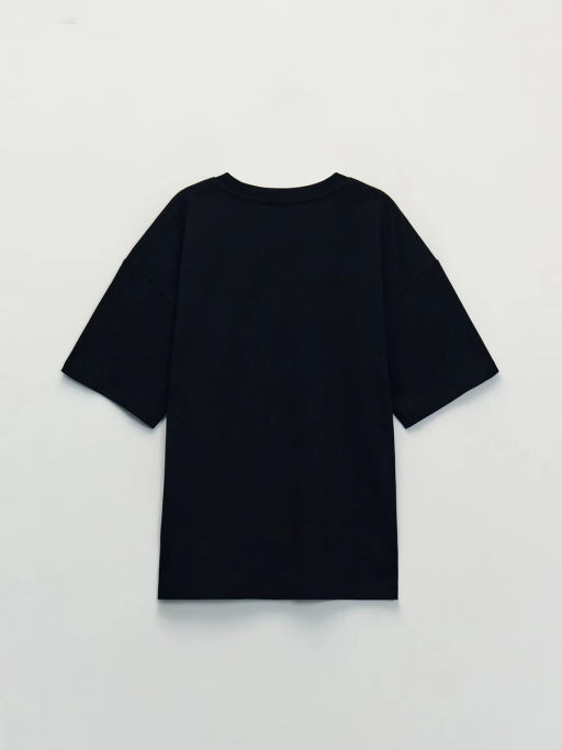 Базовая футболка оверсайз из хлопка / Zarina фото 9