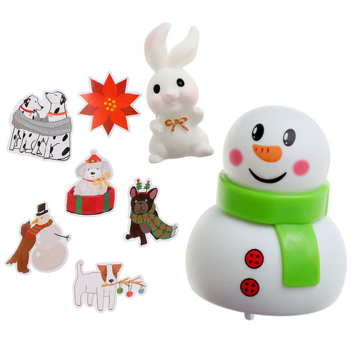Игровой набор Новогодний сюрприз, с фигуркой, машинкой,15 наклеек, цвета МИКС
