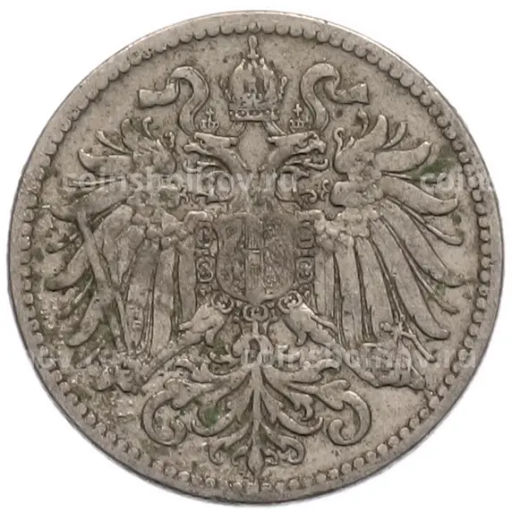 Монета 10 геллеров 1895 года Австрия