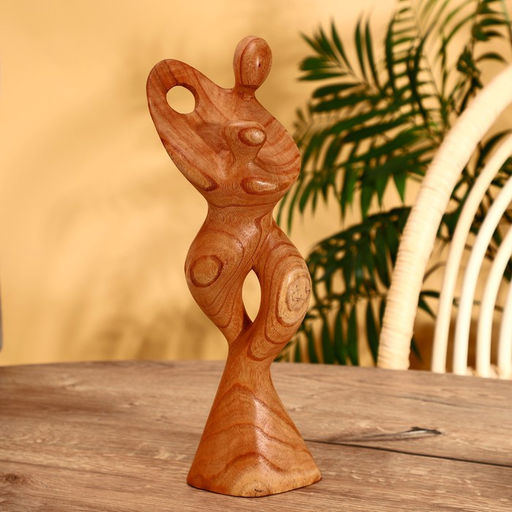 Фигурка «Под покровом», 13×7×35 см, дерево