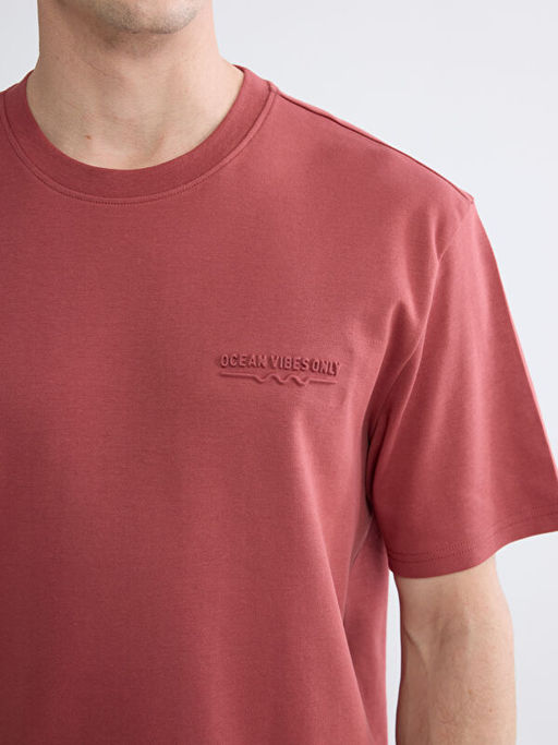 Rahat Kal?p Bisiklet Yaka Nak??l? Erkek Ti??rt