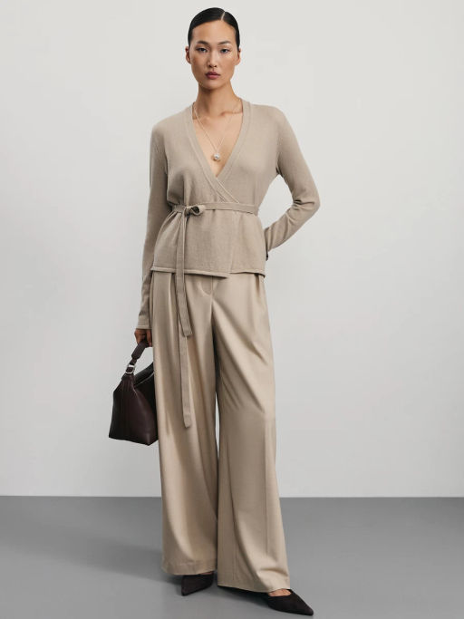 Кардиган на запах с содержанием шерсти / Zarina  фото 2