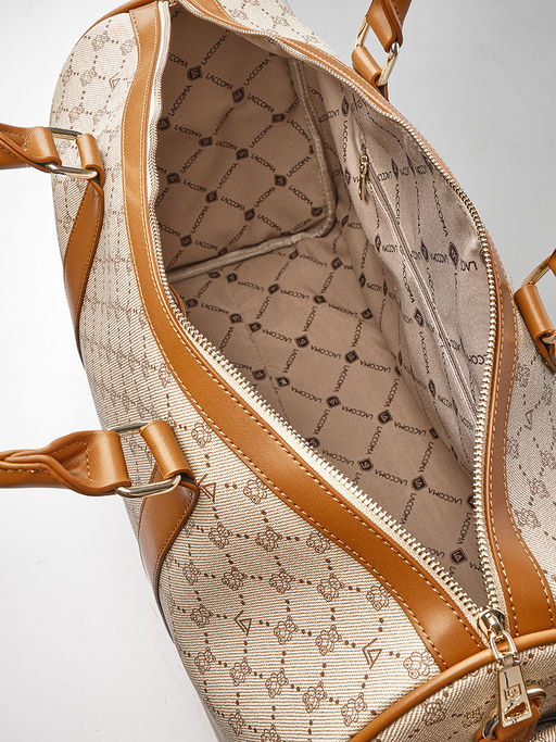 LACCOMA сумка AC89008-мишки бежевый эко кожа  фото 6