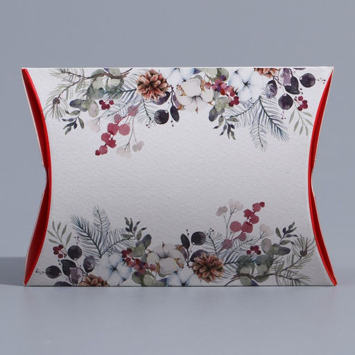 Цена за 5 шт. Коробка подарочная новогодняя складная С Новым годом, 19?14?4 см