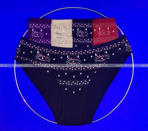 Цена за 5 шт. Трусы женские Турция большие размеры арт. 28137 (28341, 28150, 28152) 4XL (52-54) - For you фото 5