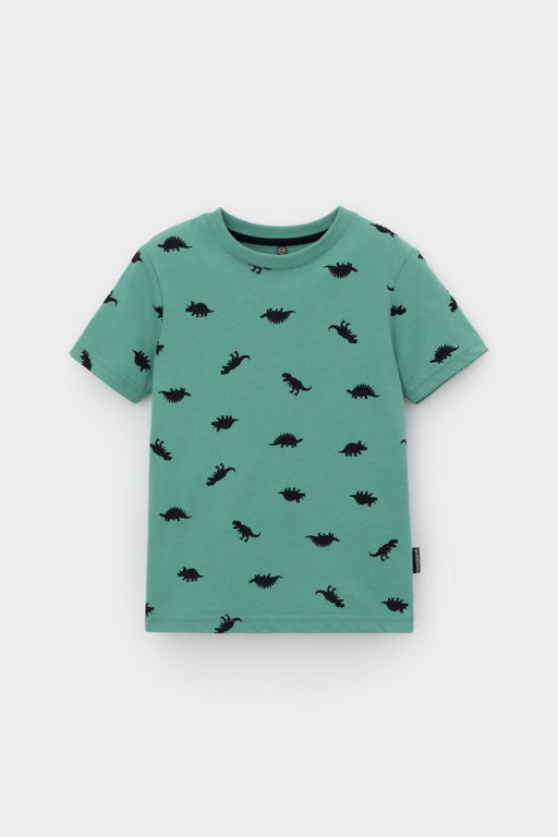 Crockid _ КР 302737-1/малахитово-зеленый,дино к560 фуфайка (футболка) для мал  фото 2