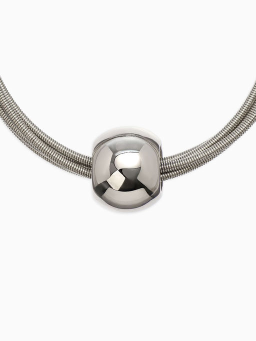 Набор 2 предмета: колье, браслет Бусина на нитях, цвет серебро